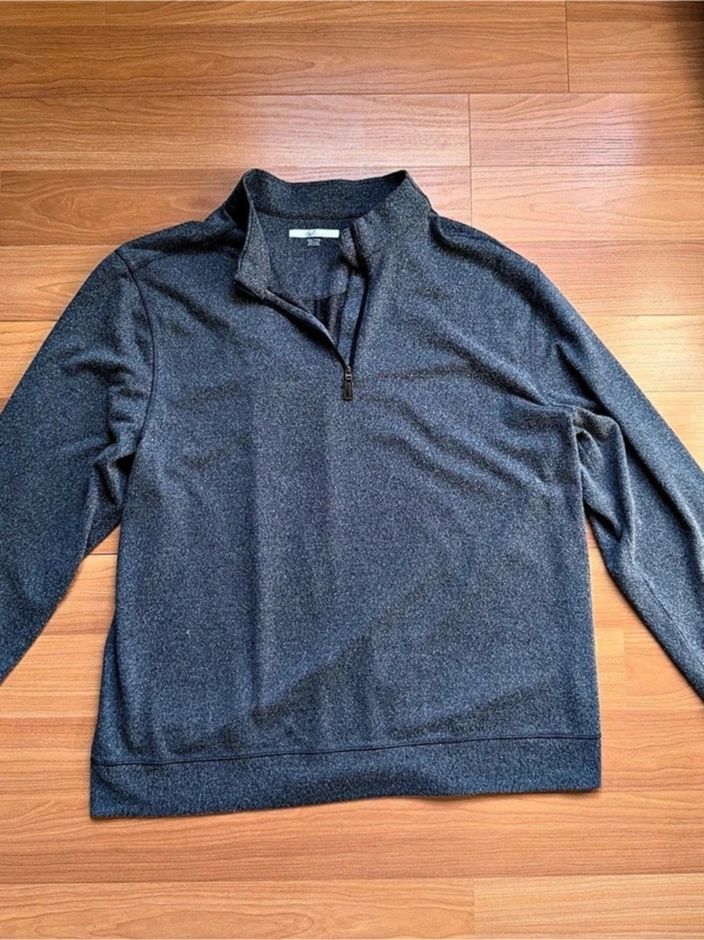 Greg Norman Men’s XXL 88Quarter Zip Pullover Gray Golf Shark Logo